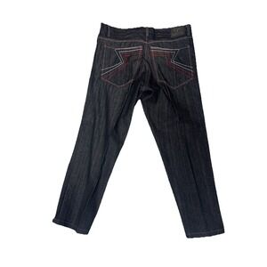 Corked Jeans‎ Shorts Mens 40x28 Black Denim Embroidered Pockets 100% Cotton